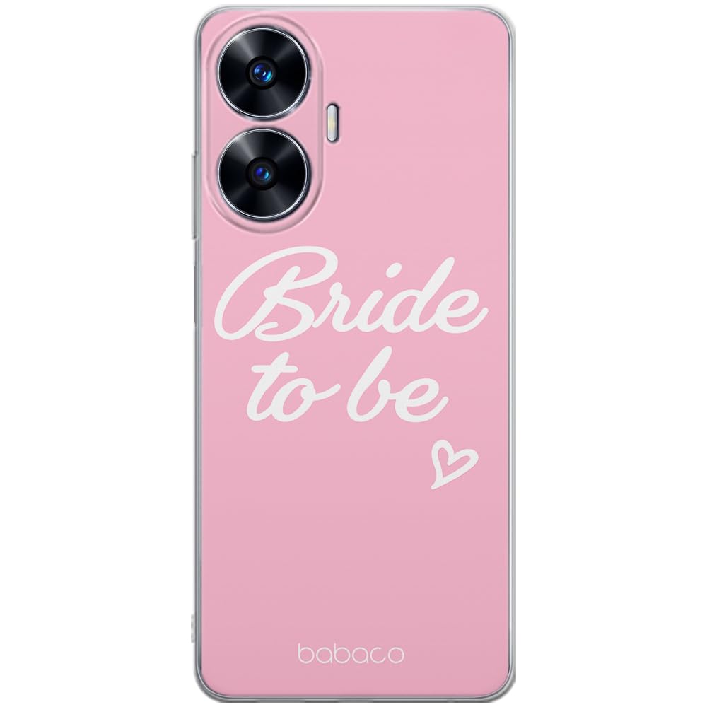 Babaco ERT GROUP mobile phone case for Realme C55 original and officially Licensed pattern Bride to be 001 optimally adapted to the shape of the mobile phone, case made of TPU