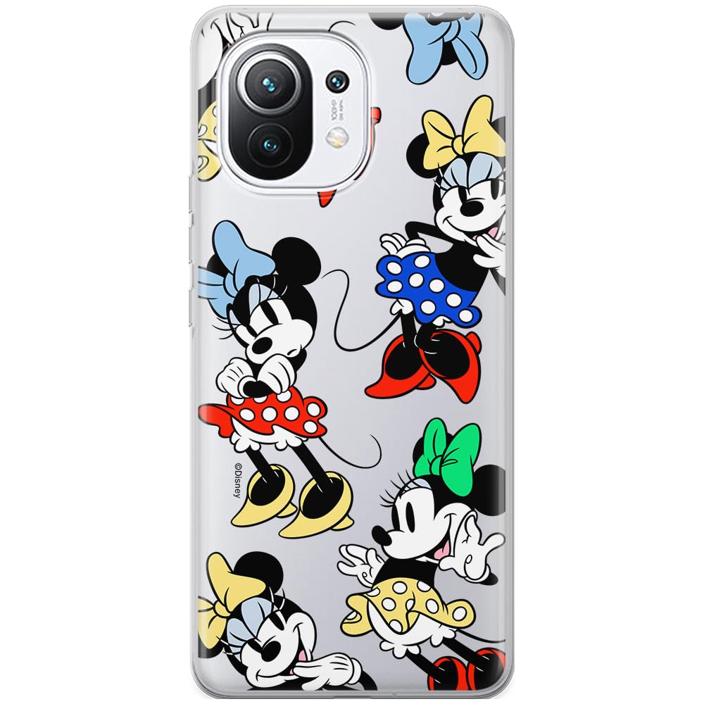 ERT GROUP mobile phone case for Xiaomi 11 original and officially Licensed Disney pattern Minnie 076 optimally adapted to the shape of the mobile phone, partially transparent