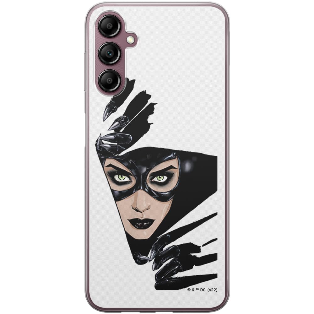 ERT GROUP mobile phone case for Samsung A14 4G/5G original and officially Licensed DC pattern Catwoman 008 optimally adapted to the shape of the mobile phone, case made of TPU