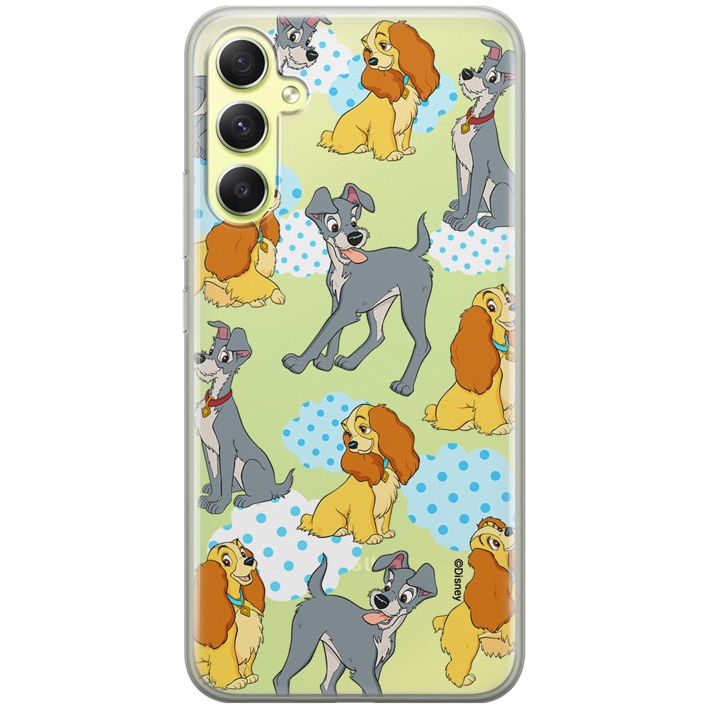 ERT GROUP mobile phone case for Samsung A34 5G original and officially Licensed Disney pattern Lady and the Tramp 004 optimally adapted to the shape of the mobile phone, partially transparent