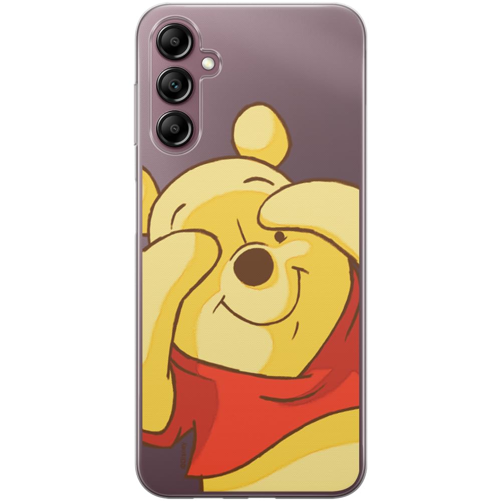ERT GROUP mobile phone case for Samsung A14 4G/5G original and officially Licensed Disney pattern Winnie the Pooh & Friends 033 adapted to the shape of the mobile phone, partially transparent