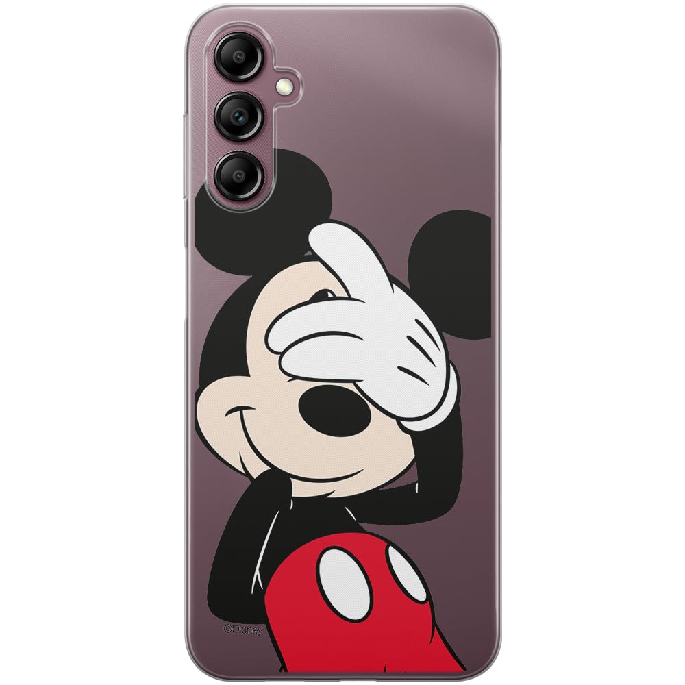 ERT GROUP mobile phone case for Samsung A14 4G/5G original and officially Licensed Disney pattern Mickey 003 optimally adapted to the shape of the mobile phone, partially transparent
