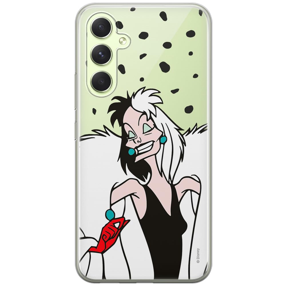 ERT GROUP mobile phone case for Samsung A54 5G original and officially Licensed Disney pattern Cruella 004 optimally adapted to the shape of the mobile phone, partially transparent