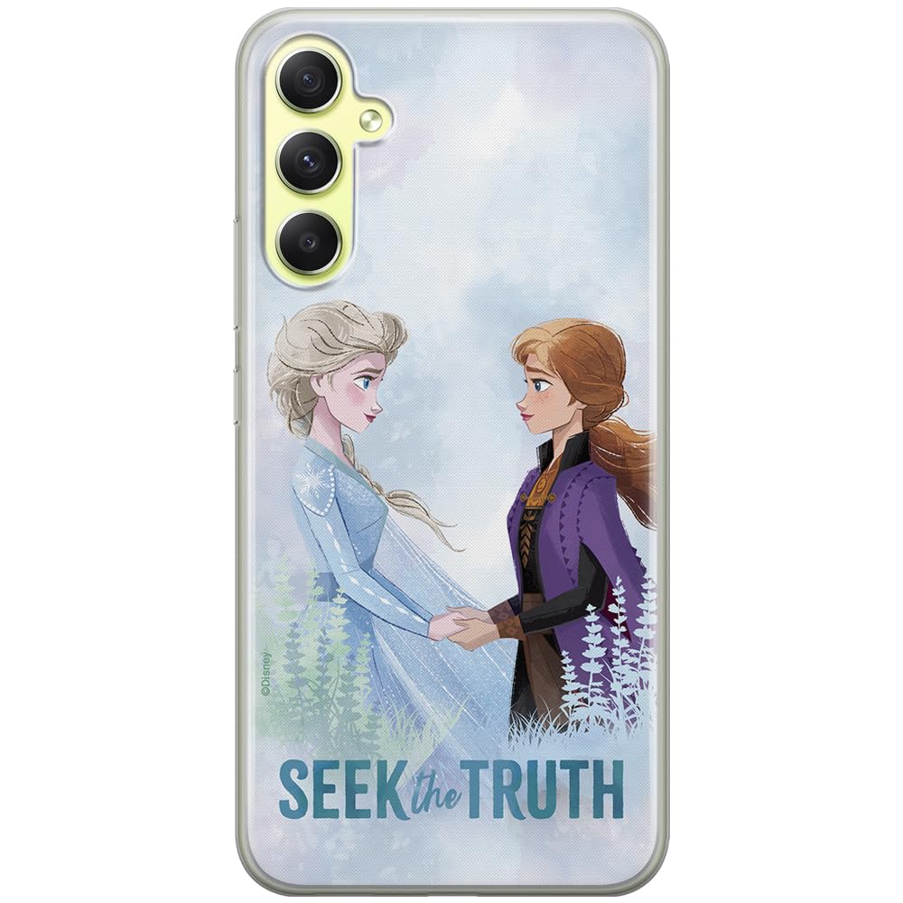 ERT GROUP mobile phone case for Samsung A34 5G original and officially Licensed Disney pattern Frozen 006 optimally adapted to the shape of the mobile phone, case made of TPU