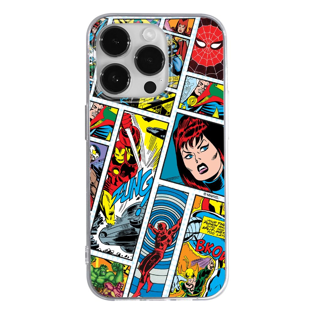 ERT GROUP mobile phone case for Iphone 14 PRO original and officially Licensed Marvel pattern Avengers 034 optimally adapted to the shape of the mobile phone, case made of TPU