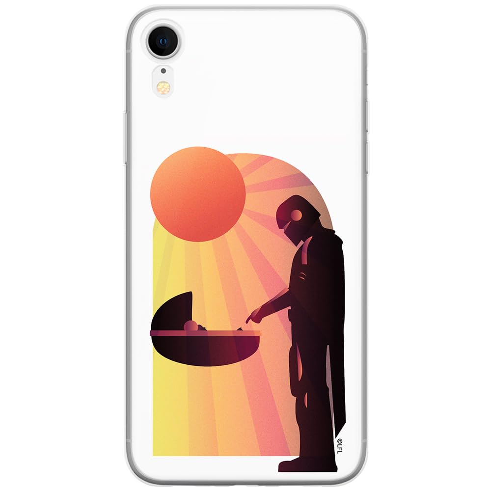 ERT GROUP mobile phone case for Iphone XR original and officially Licensed Star Wars pattern Baby Yoda 031 optimally adapted to the shape of the mobile phone, case made of TPU