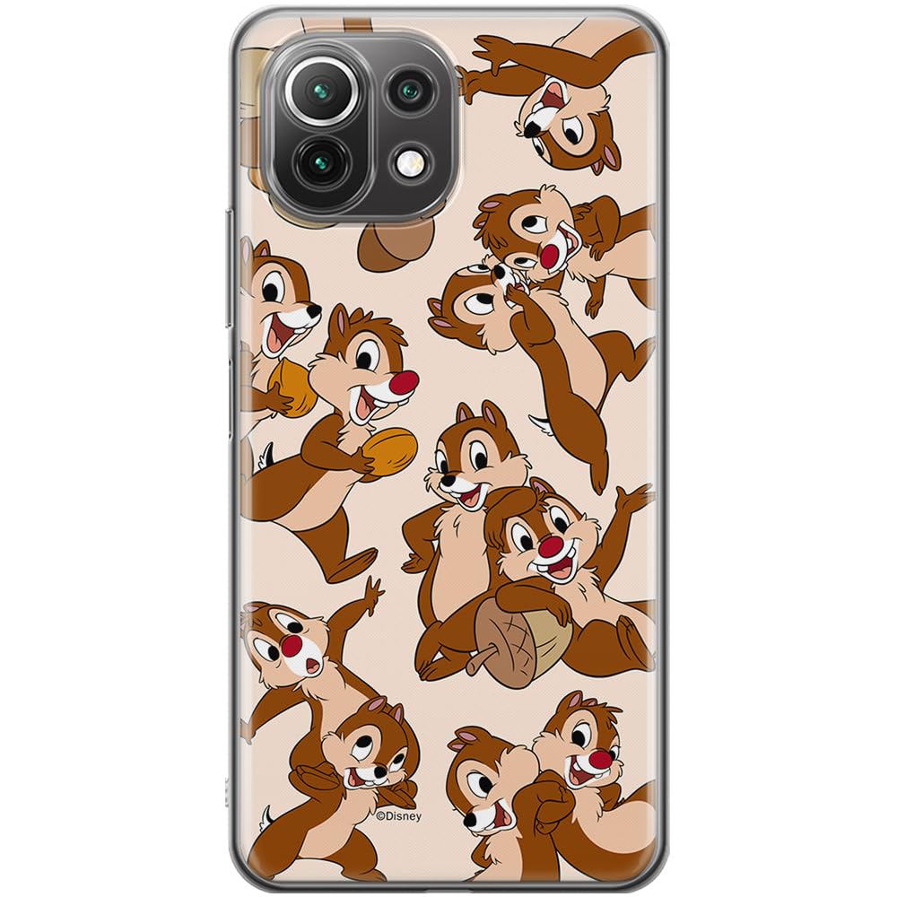 ERT GROUP mobile phone case for Xiaomi 11 LITE 4G / 11 LITE 5G original and officially Licensed Disney pattern Chip & Dale 004 optimally adapted to the shape of the mobile phone, case made of TPU