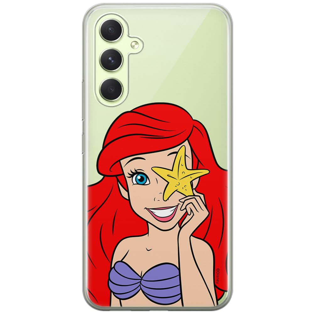 ERT GROUP mobile phone case for Samsung A54 5G original and officially Licensed Disney pattern Ariel 009 optimally adapted to the shape of the mobile phone, partially transparent