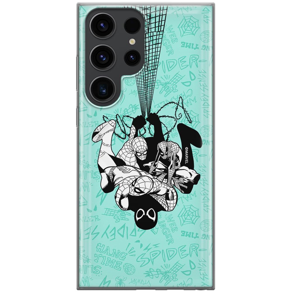 ERT GROUP mobile phone case for Samsung S23 ULTRA original and officially Licensed Marvel pattern Spider Man 043 optimally adapted to the shape of the mobile phone, case made of TPU