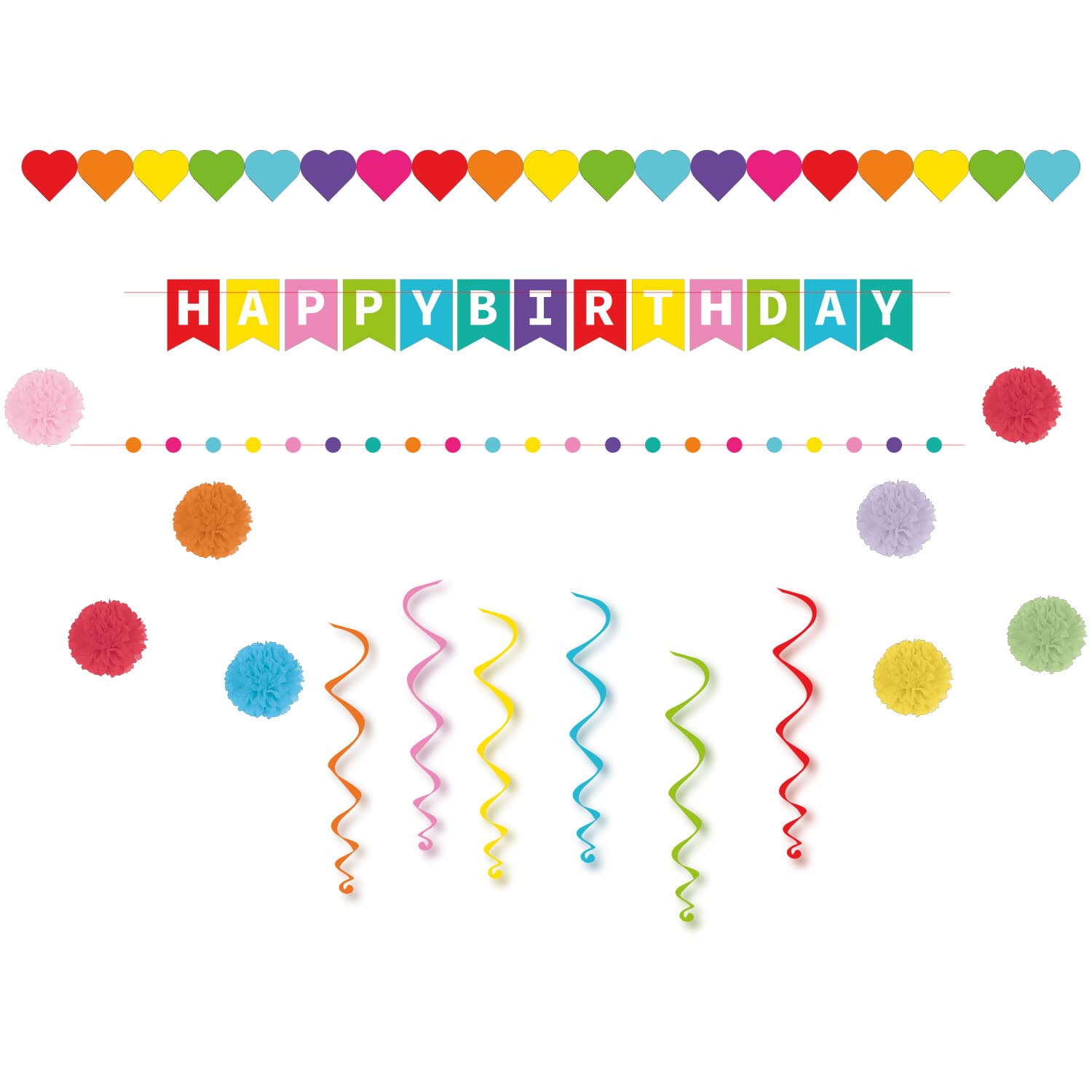 Amscan 9917057 Brights Decoration Kit