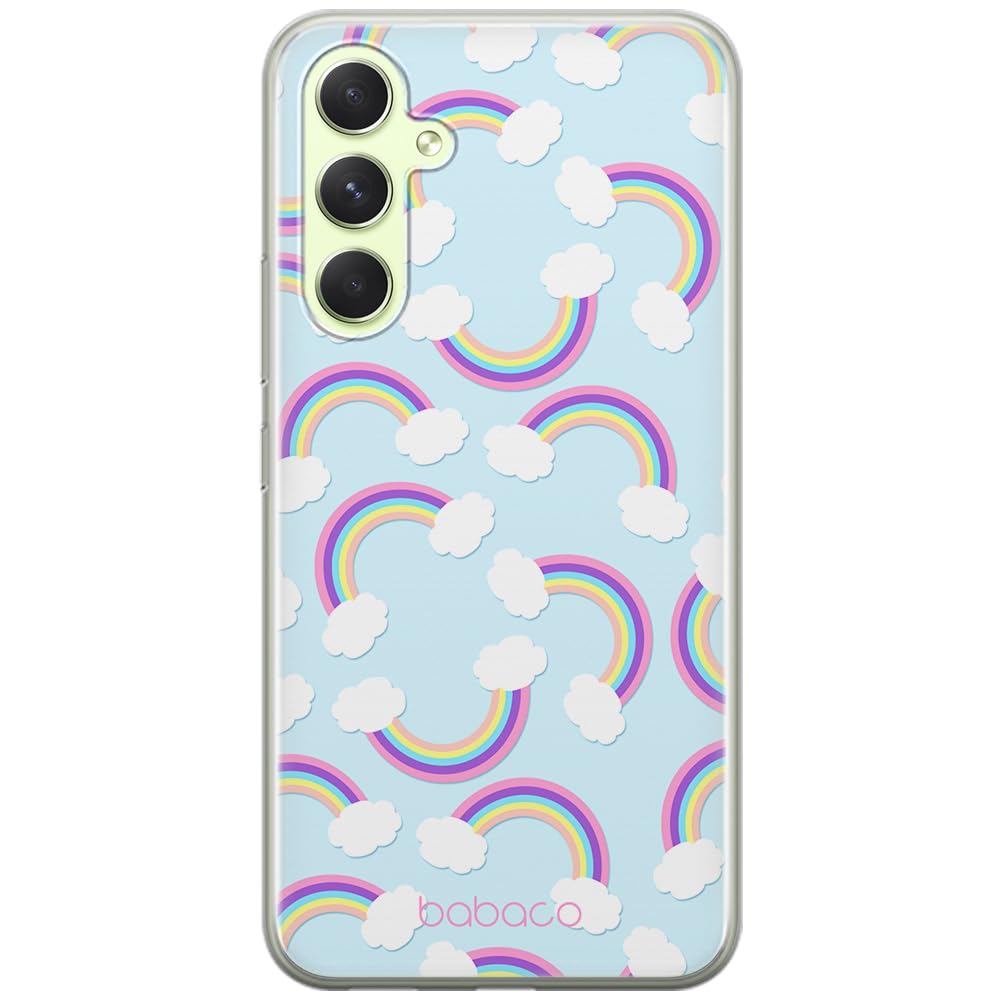 Babaco ERT GROUP mobile phone case for Samsung A54 5G original and officially Licensed pattern Rainbow 002 optimally adapted to the shape of the mobile phone, case made of TPU