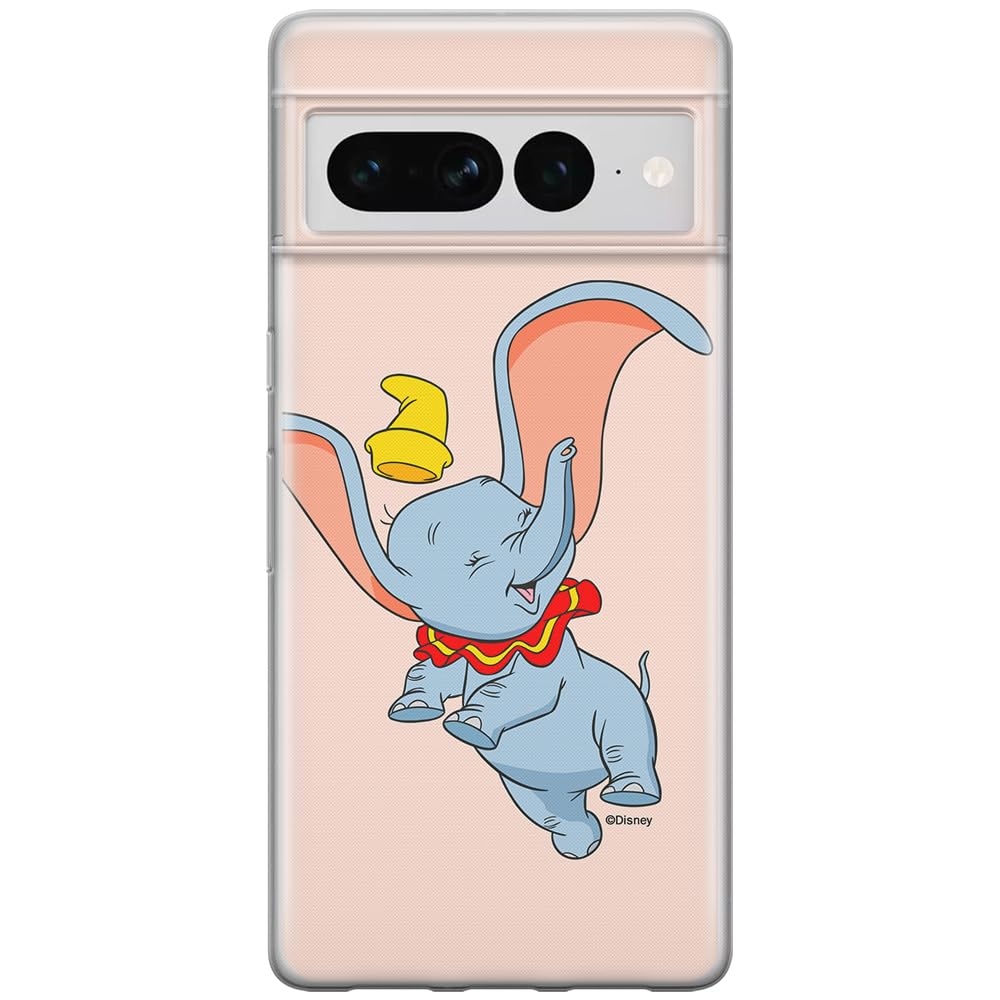 ERT GROUP mobile phone case for Google PIXEL 7 PRO original and officially Licensed Disney pattern Dumbo 015 optimally adapted to the shape of the mobile phone, case made of TPU