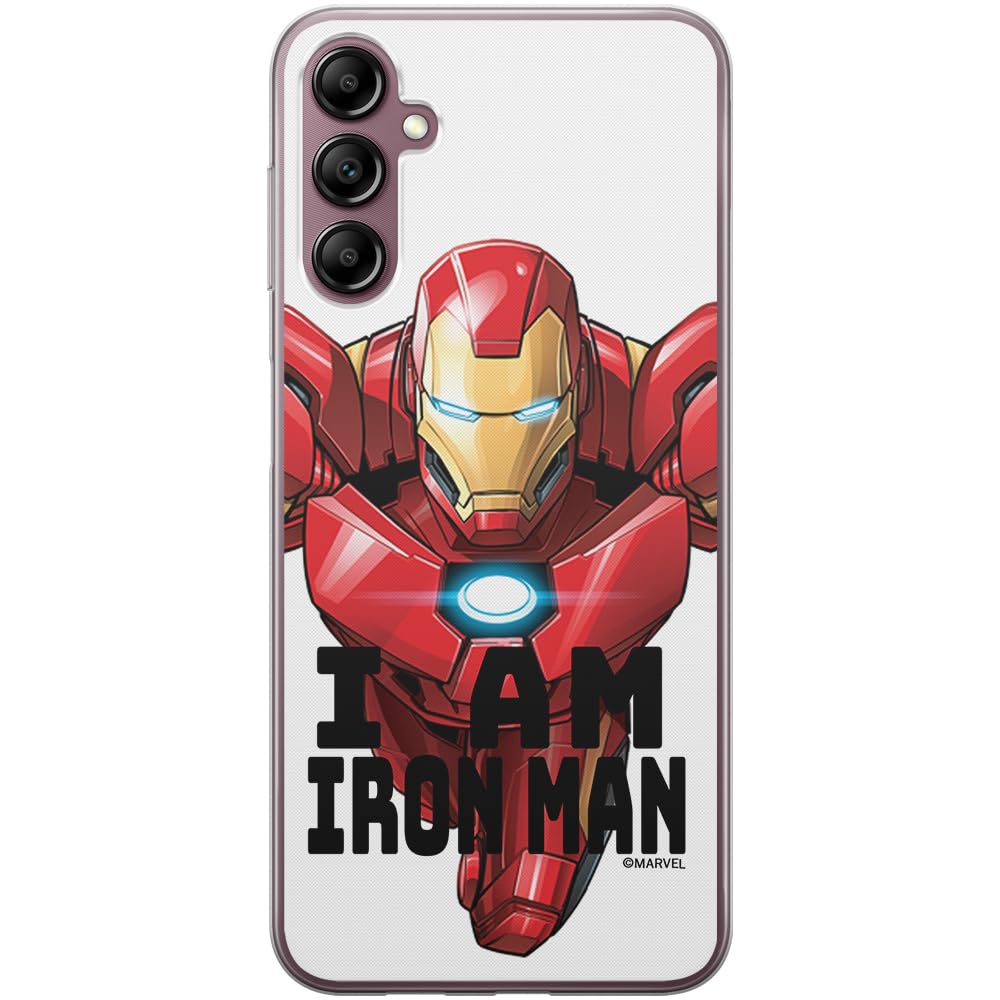 ERT GROUP mobile phone case for Samsung A14 4G/5G original and officially Licensed Marvel pattern Iron Man 029 optimally adapted to the shape of the mobile phone, case made of TPU