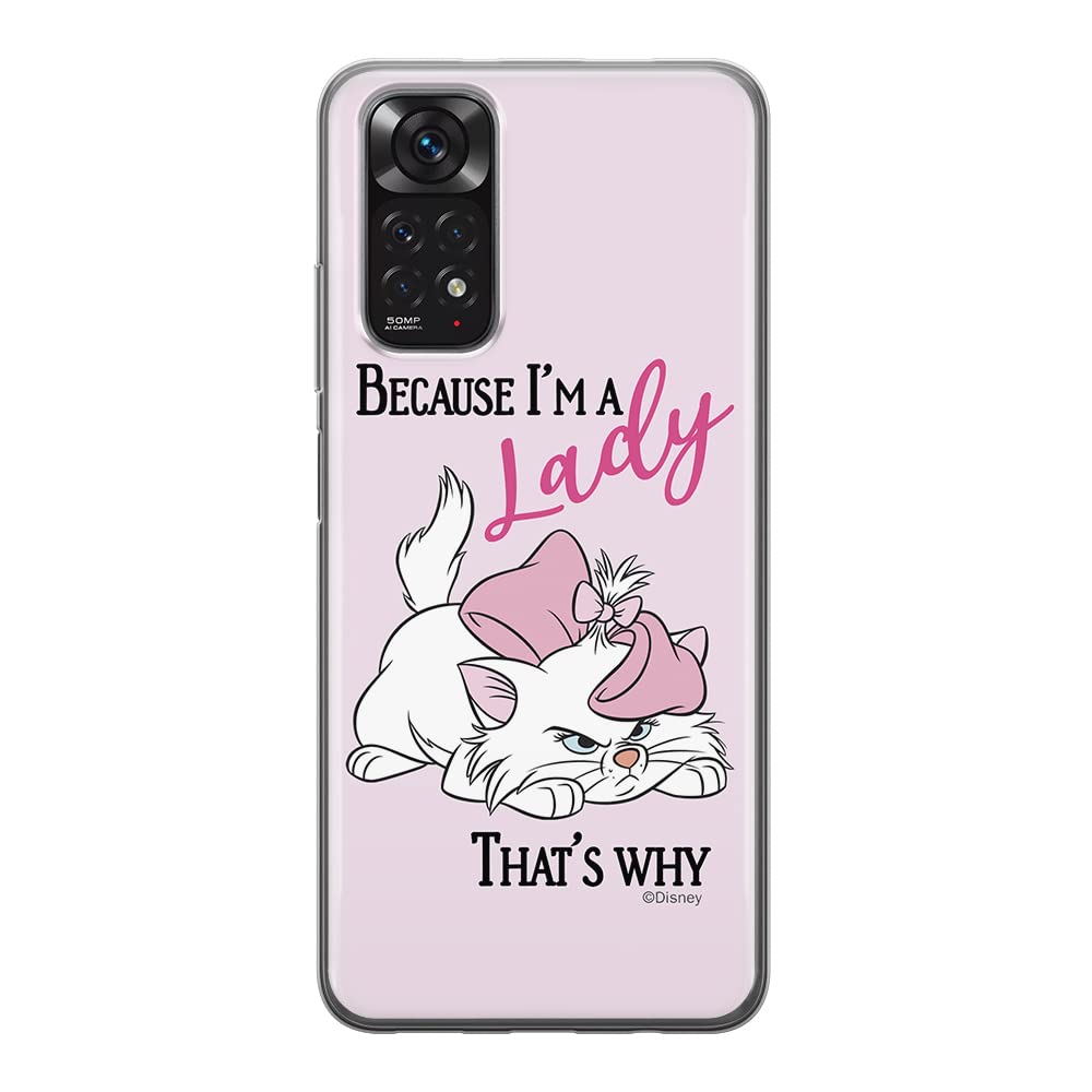 ERT GROUP mobile phone case for Xiaomi REDMI NOTE 11S 4G / REDMI NOTE 11 4G original and officially Licensed Disney pattern Marie 004 adapted to the shape of the mobile phone, case made of TPU