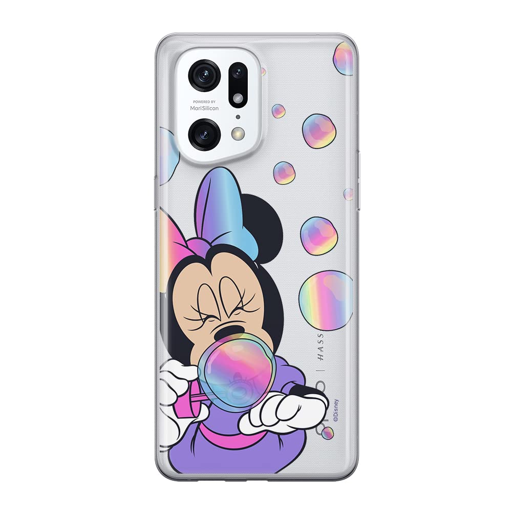 ERT GROUP mobile phone case for Oppo FIND X5 PRO original and officially Licensed Disney pattern Minnie 052 optimally adapted to the shape of the mobile phone, partially transparent