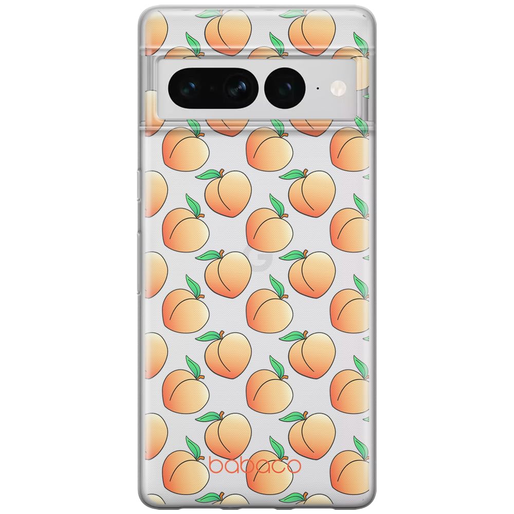 Babaco ERT GROUP mobile phone case for Google PIXEL 7 PRO original and officially Licensed pattern Peaches 001 optimally adapted to the shape of the mobile phone, case made of TPU