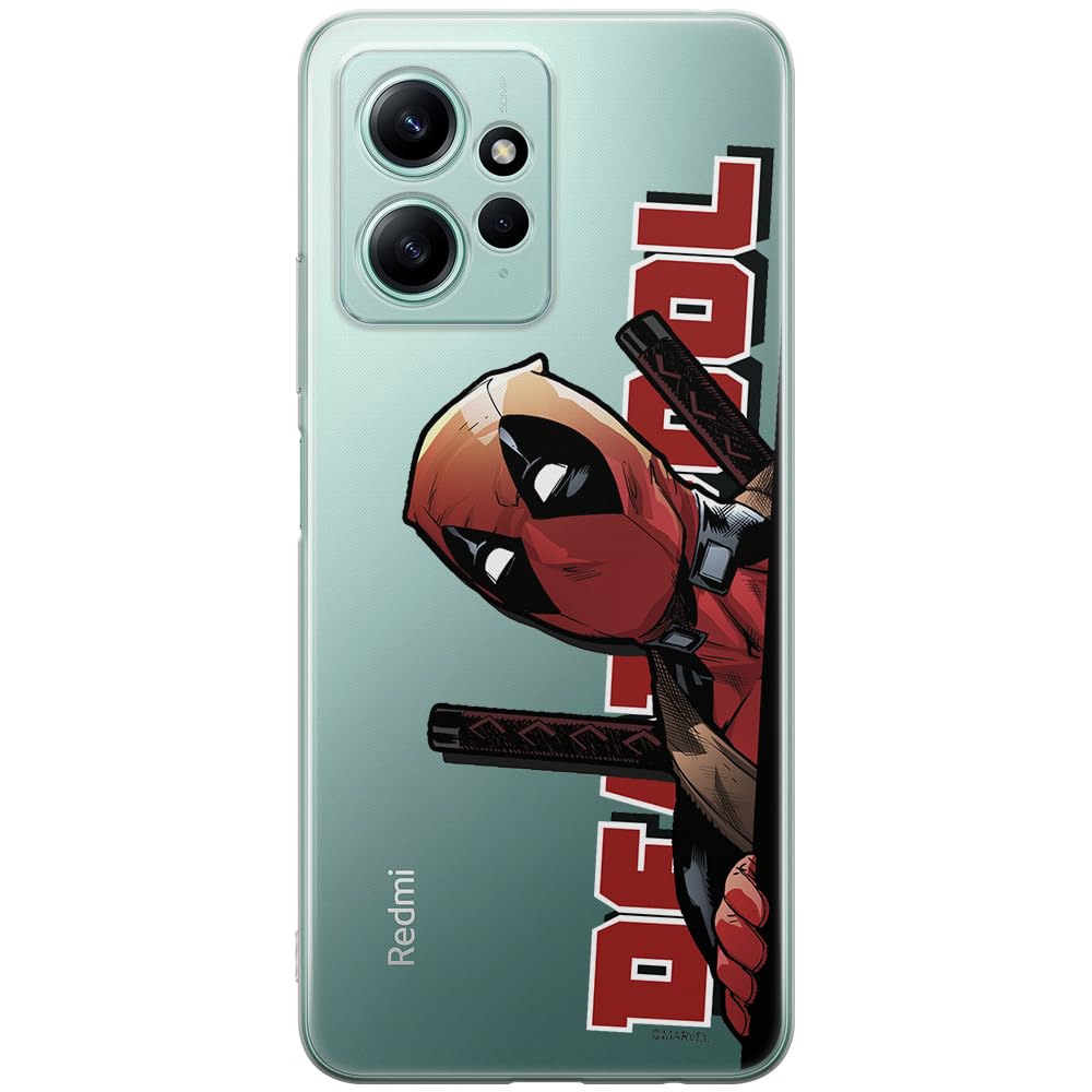 ERT GROUP mobile phone case for Xiaomi REDMI NOTE 12 4G original and officially Licensed Marvel pattern Deadpool 002 optimally adapted to the shape of the mobile phone, partially transparent
