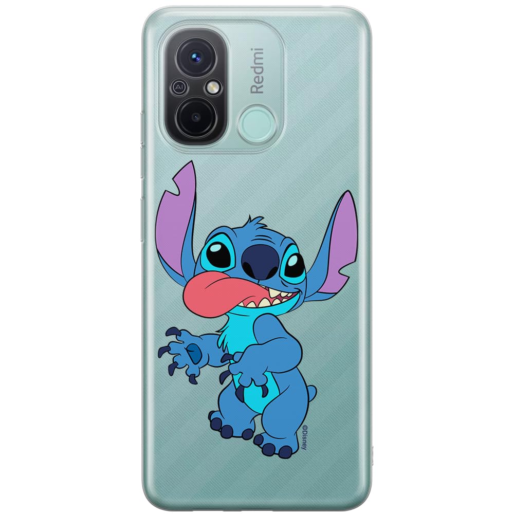 ERT GROUP mobile phone case for Xiaomi REDMI 12C/ REDMI 11A original and officially Licensed Disney pattern Stitch 012 optimally adapted to the shape of the mobile phone, partially transparent