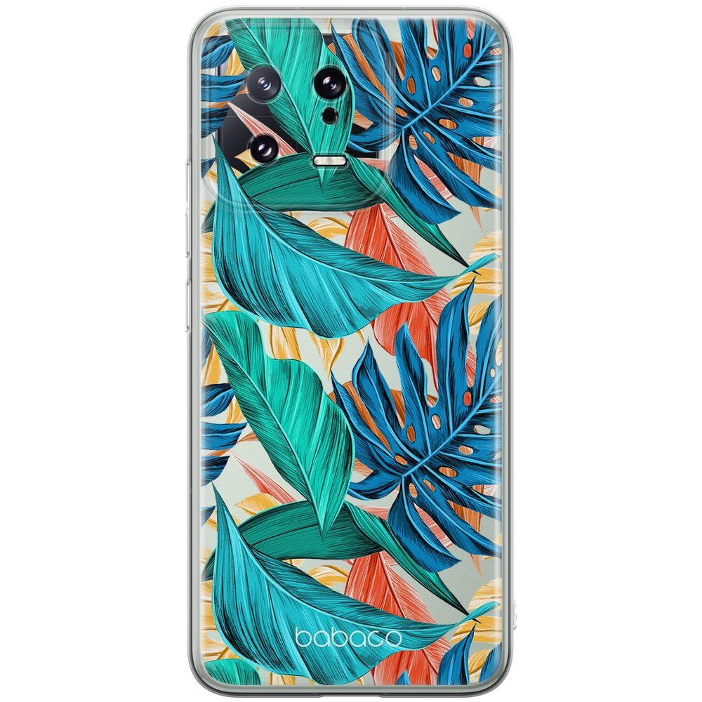 Babaco ERT GROUP mobile phone case for Xiaomi 13 original and officially Licensed pattern Plants 005 optimally adapted to the shape of the mobile phone, partially transparent