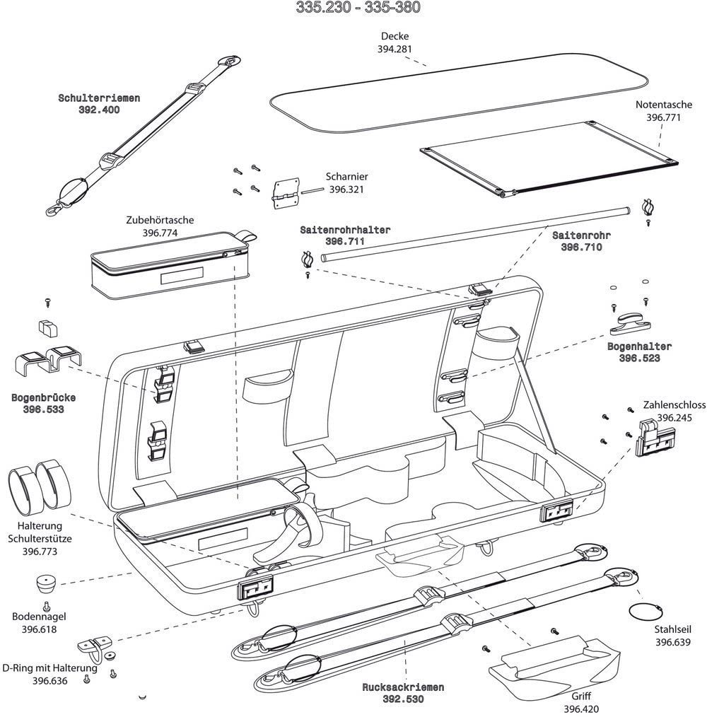 GEWA Viola Case Idea 3.4 Accessories