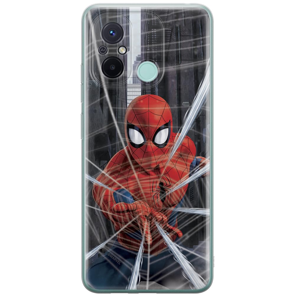 ERT GROUP mobile phone case for Xiaomi REDMI 12C/ REDMI 11A original and officially Licensed Marvel pattern Spider Man 008 optimally adapted to the shape of the mobile phone, case made of TPU