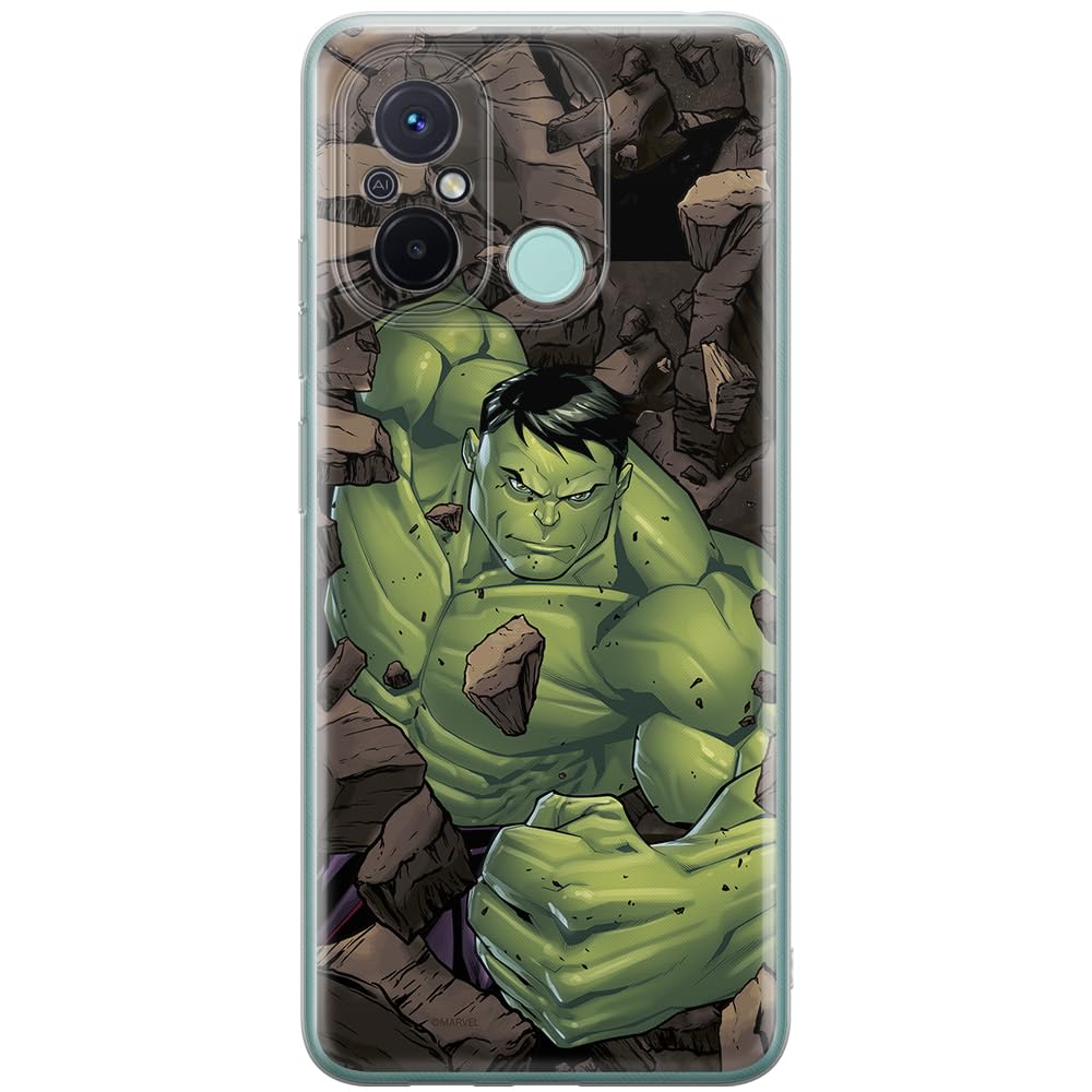 ERT GROUP mobile phone case for Xiaomi REDMI 12C/ REDMI 11A original and officially Licensed Marvel pattern Hulk 005 optimally adapted to the shape of the mobile phone, case made of TPU