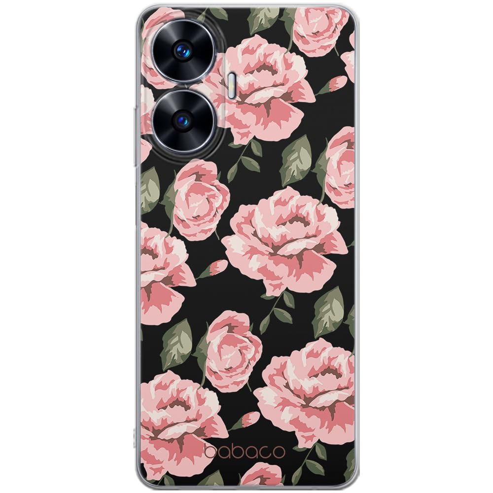 Babaco ERT GROUP mobile phone case for Realme C55 original and officially Licensed pattern Flowers 013 optimally adapted to the shape of the mobile phone, case made of TPU