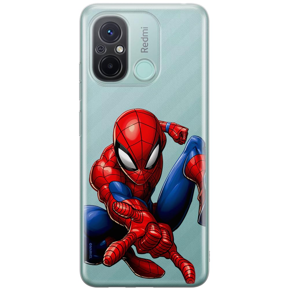 ERT GROUP mobile phone case for Xiaomi REDMI 12C/ REDMI 11A original and officially Licensed Marvel pattern Spider Man 040 optimally adapted to the shape of the mobile phone, partially transparent