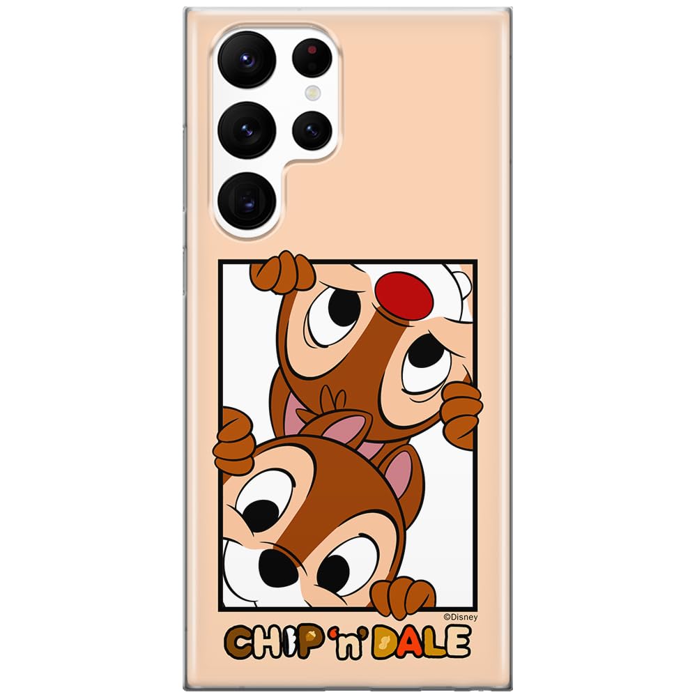 ERT GROUP mobile phone case for Samsung S22 ULTRA original and officially Licensed Disney pattern Chip & Dale 005 optimally adapted to the shape of the mobile phone, case made of TPU