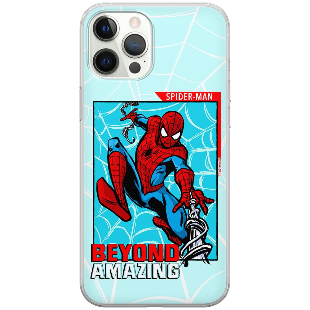 ERT GROUP mobile phone case for Iphone 12 PRO MAX original and officially Licensed Marvel pattern Spider Man 041 optimally adapted to the shape of the mobile phone, case made of TPU