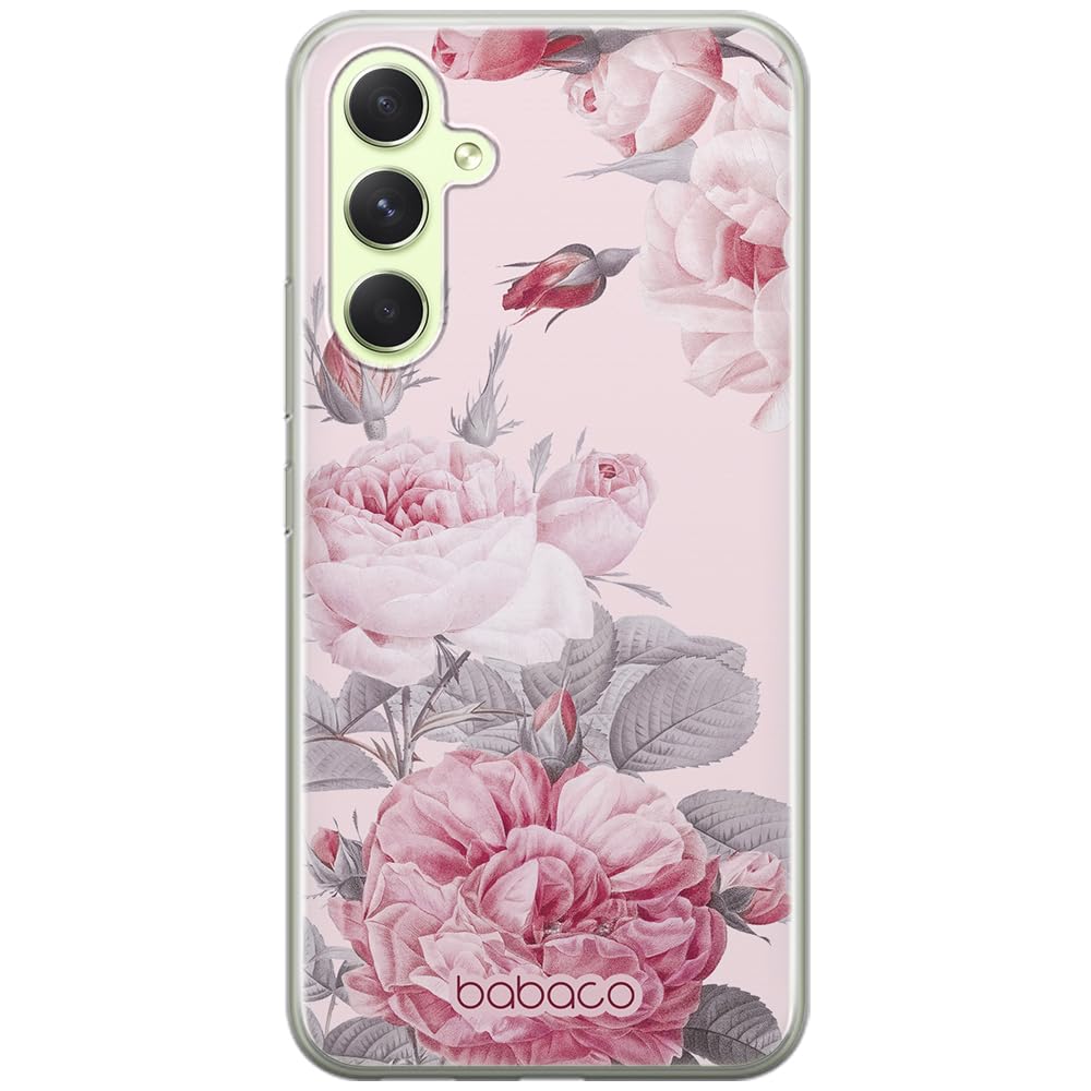 Babaco ERT GROUP mobile phone case for Samsung A54 5G original and officially Licensed pattern Flowers 050 optimally adapted to the shape of the mobile phone, case made of TPU