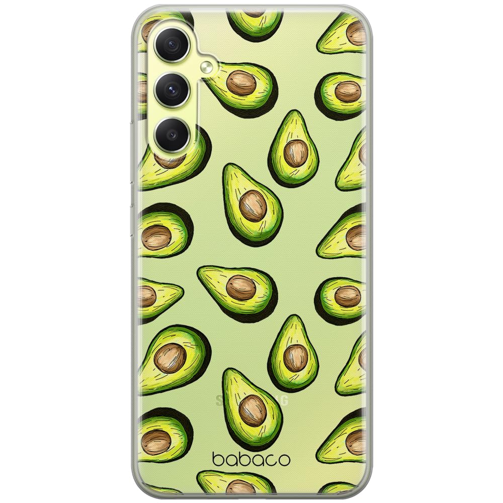 Babaco ERT GROUP mobile phone case for Samsung A34 5G original and officially Licensed pattern Fruits 001 optimally adapted to the shape of the mobile phone, partially transparent