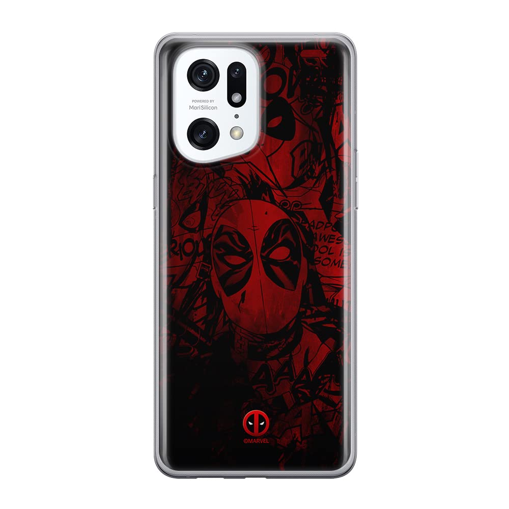 ERT GROUP mobile phone case for Oppo FIND X5 PRO original and officially Licensed Marvel pattern Deadpool 001 optimally adapted to the shape of the mobile phone, case made of TPU