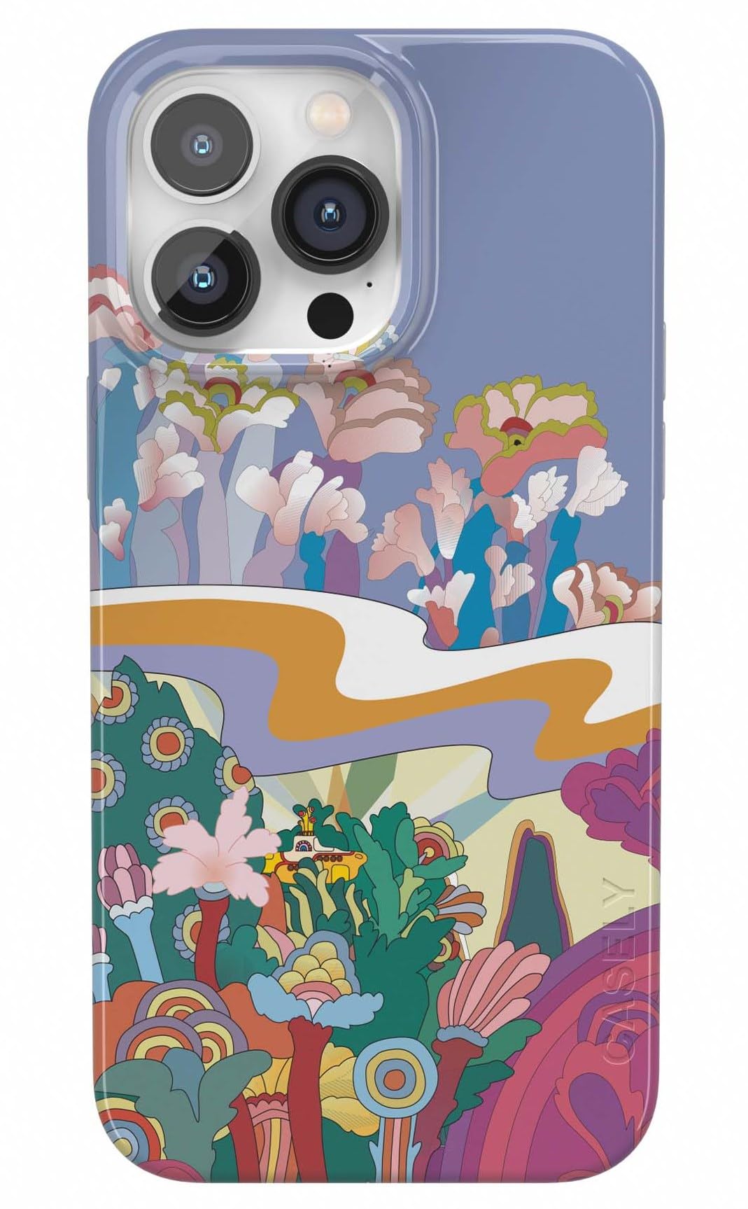 Casely iPhone 14 Pro Max Case | Beatles | Beneath The Waves | Yellow Submarine | Classic Ultra-Slim Design | Compatible with MagSafe