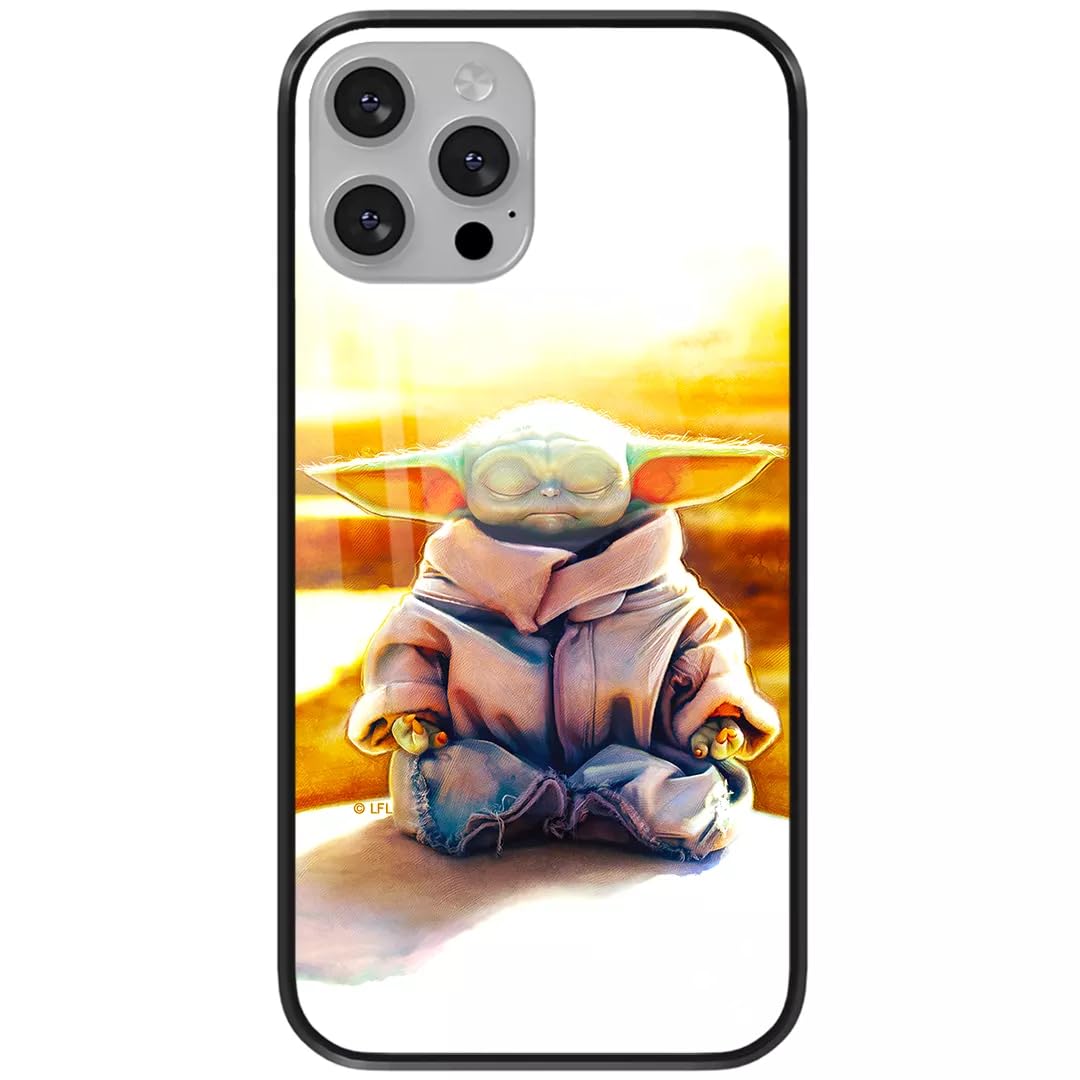 ERT GROUP mobile phone case for Apple Iphone 13 MINI original and officially Licensed Star Wars pattern Baby Yoda 015 made of hardened glass, optimally adapted to the mobile phone, protective cover