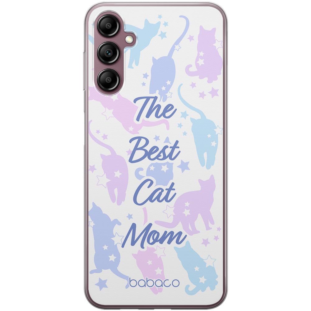 Babaco ERT GROUP mobile phone case for Samsung A14 4G/5G original and officially Licensed pattern Cats 017 optimally adapted to the shape of the mobile phone, case made of TPU