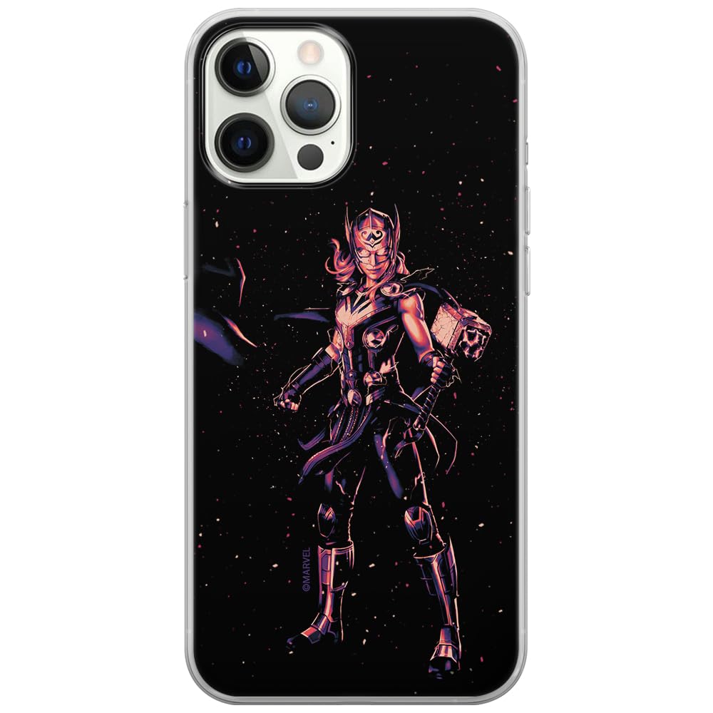 ERT GROUP mobile phone case for Iphone 12/12 PRO original and officially Licensed Marvel pattern Thor 008 optimally adapted to the shape of the mobile phone, case made of TPU