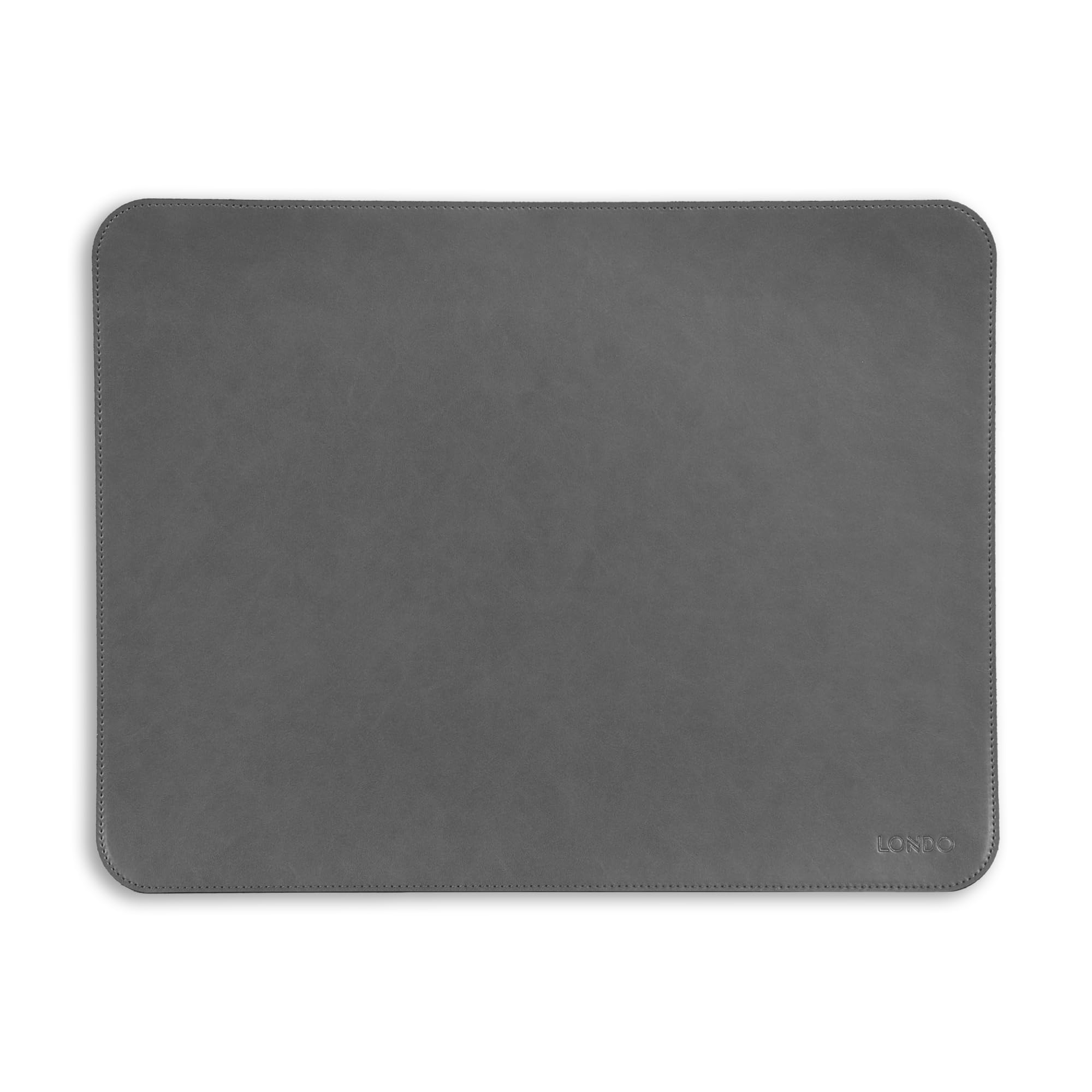 LONDO PU Leather Mouse Pad – Desk Mat for Keyboard and Mouse, Large Leather Office Desk Pad, 13.18"x17.32"