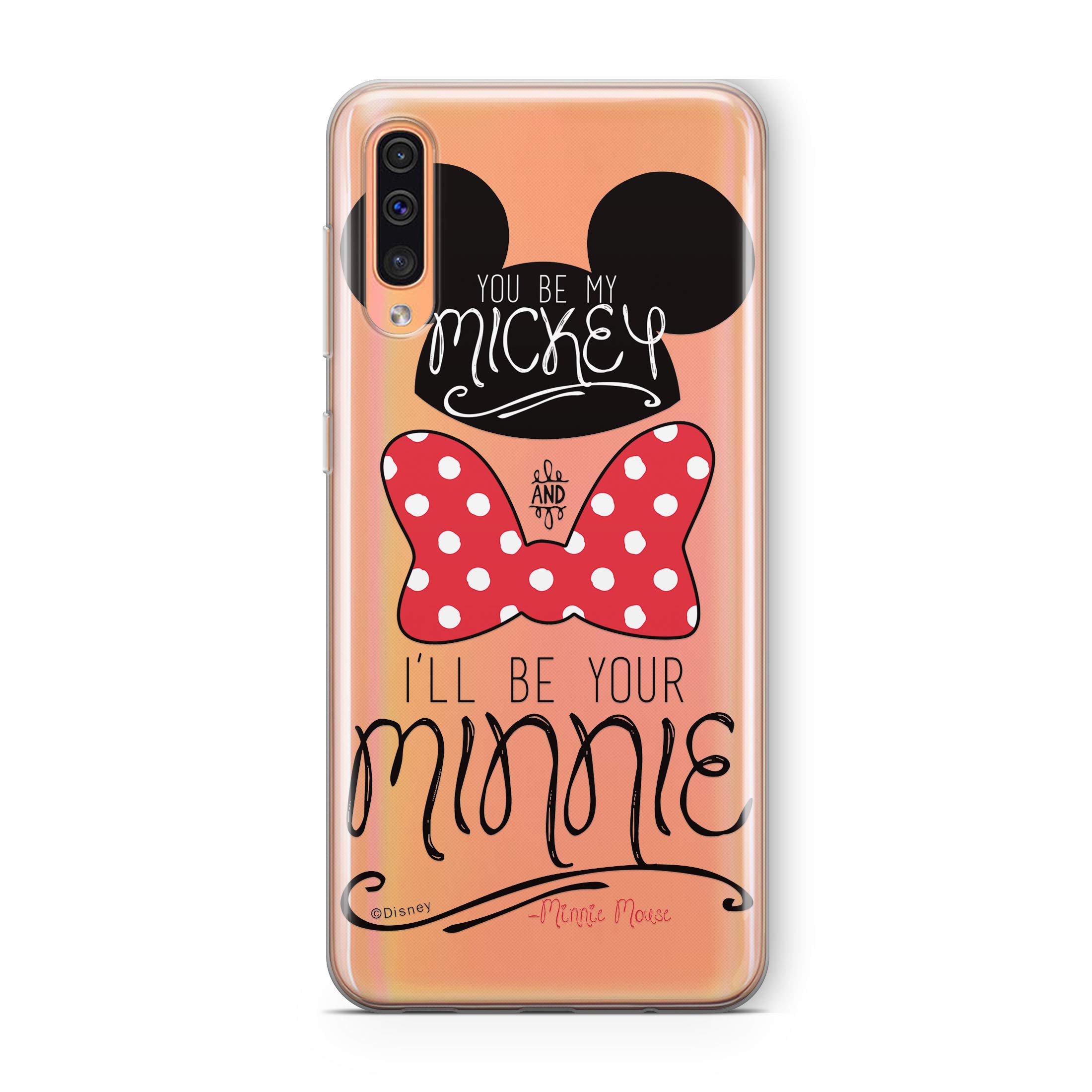 ERT GROUP mobile phone case for Samsung A50/A50s/A30s original and officially Licensed Disney pattern Mickey & Minnie 004 optimally adapted to the shape of the mobile phone, partially transparent
