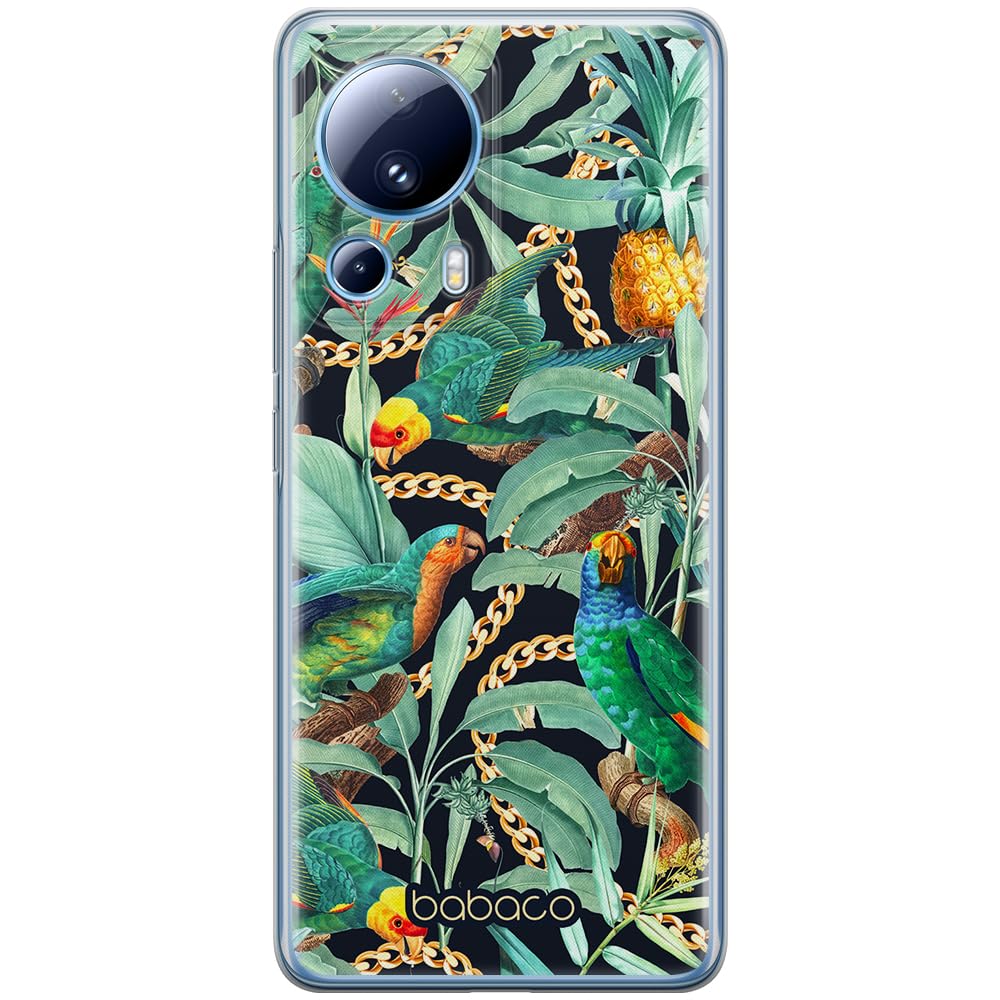 Babaco ERT GROUP mobile phone case for Xiaomi 13 LITE/CIVI 2 original and officially Licensed pattern Flowers 058 optimally adapted to the shape of the mobile phone, case made of TPU