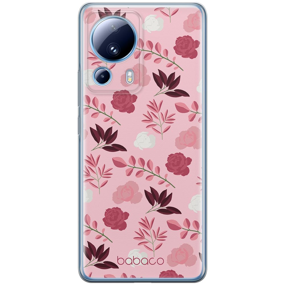 Babaco ERT GROUP mobile phone case for Xiaomi 13 LITE/CIVI 2 original and officially Licensed pattern Flowers 020 optimally adapted to the shape of the mobile phone, case made of TPU