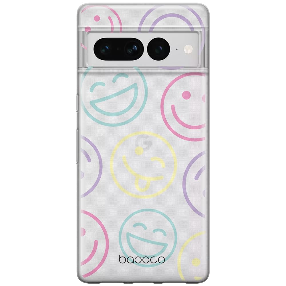 Babaco ERT GROUP mobile phone case for Google PIXEL 7 PRO original and officially Licensed pattern Positive vibes 002 optimally adapted to the shape of the mobile phone, partially transparent
