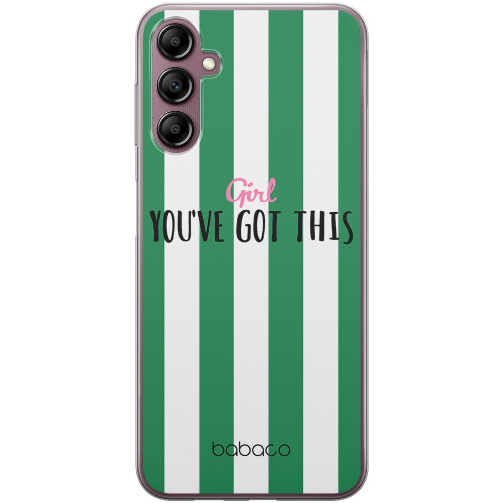 Babaco ERT GROUP mobile phone case for Samsung A14 4G/5G original and officially Licensed pattern Positive vibes 004 optimally adapted to the shape of the mobile phone, case made of TPU