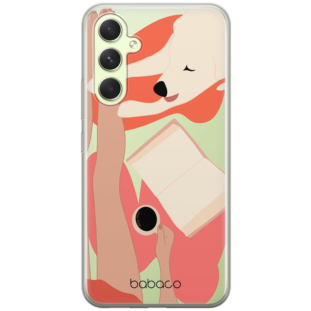 Babaco ERT GROUP mobile phone case for Samsung A54 5G original and officially Licensed pattern Dogs 002 optimally adapted to the shape of the mobile phone, partially transparent