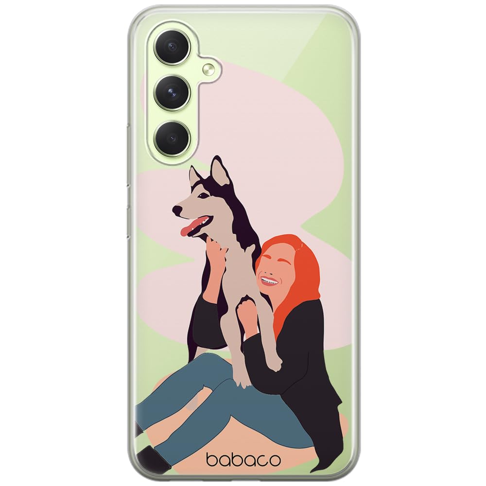 Babaco ERT GROUP mobile phone case for Samsung A54 5G original and officially Licensed pattern Dogs 004 optimally adapted to the shape of the mobile phone, partially transparent