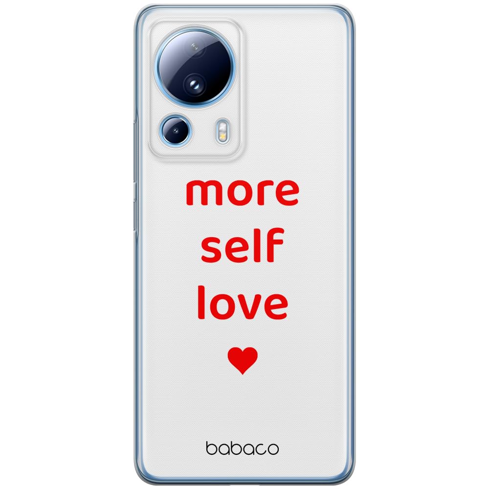 Babaco ERT GROUP mobile phone case for Xiaomi 13 LITE/CIVI 2 original and officially Licensed pattern More self love 001 optimally adapted to the shape of the mobile phone, case made of TPU