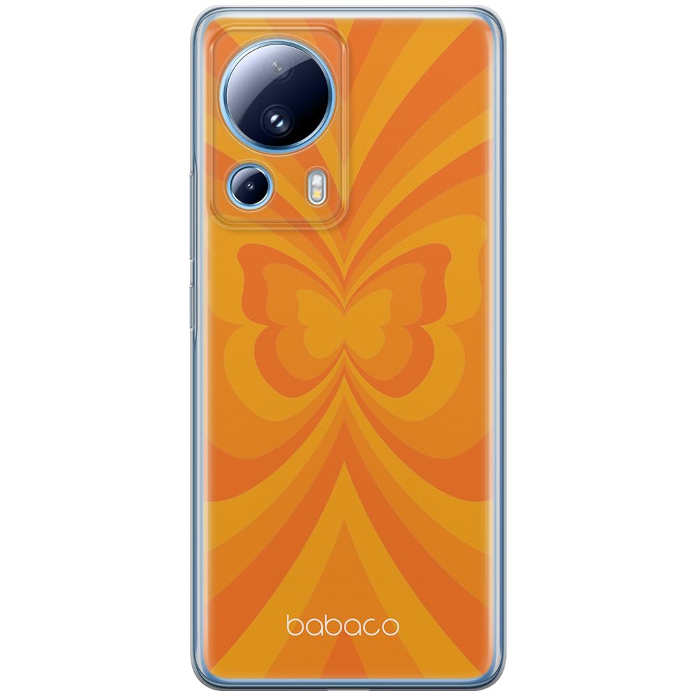 Babaco ERT GROUP mobile phone case for Xiaomi 13 LITE/CIVI 2 original and officially Licensed pattern Butterflies 001 optimally adapted to the shape of the mobile phone, case made of TPU