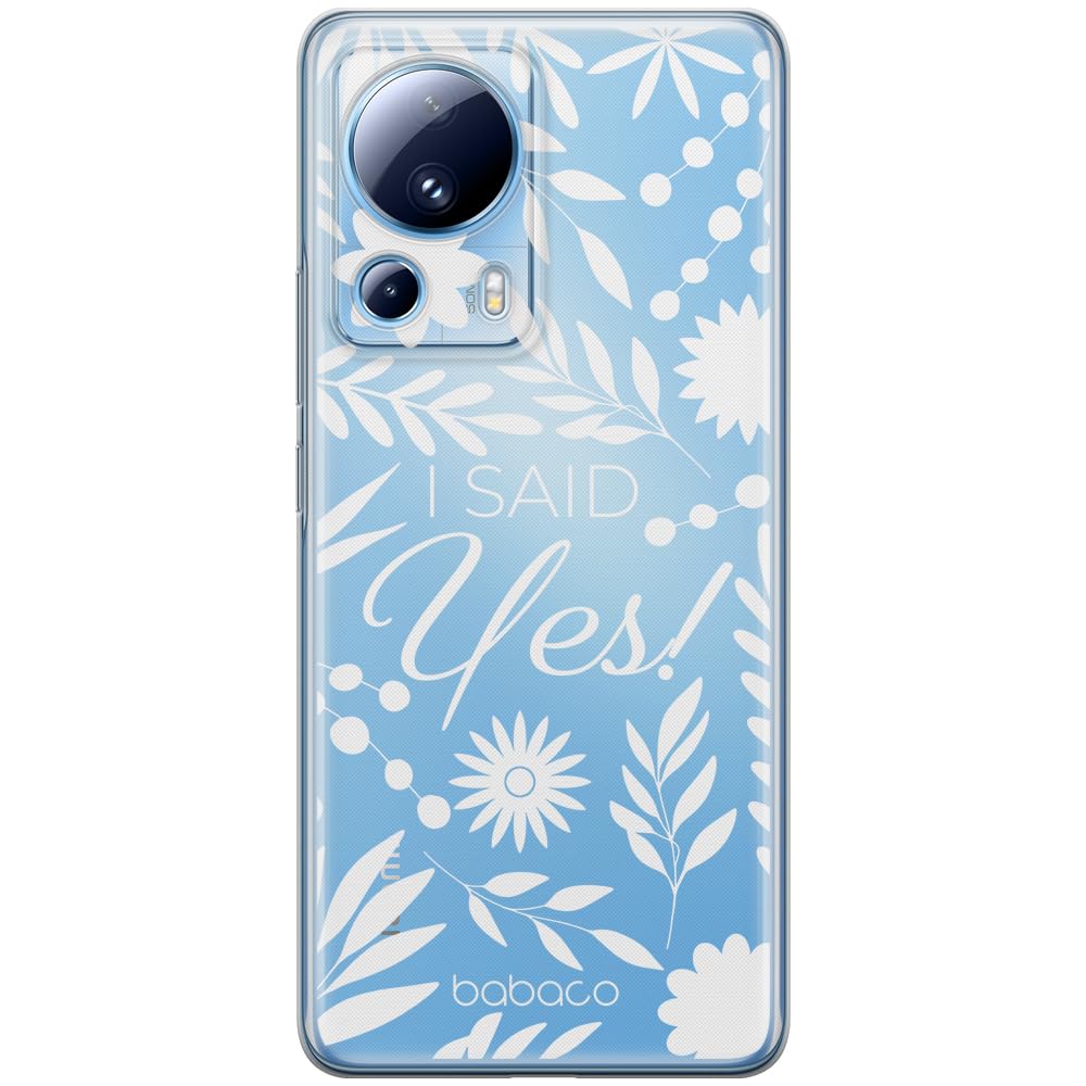 Babaco ERT GROUP mobile phone case for Xiaomi 13 LITE/CIVI 2 original and officially Licensed pattern I said Yes! 002 optimally adapted to the shape of the mobile phone, partially transparent
