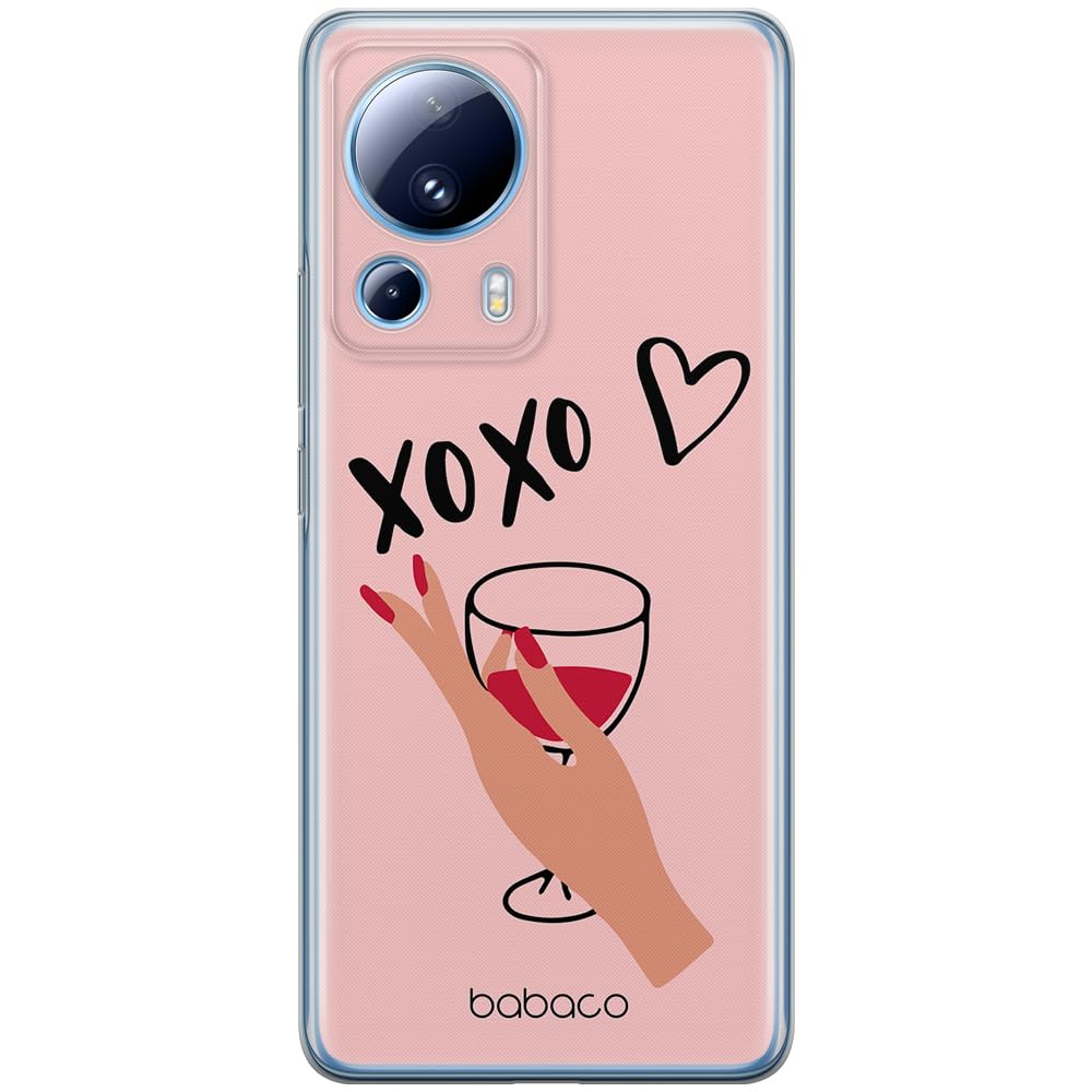 Babaco ERT GROUP mobile phone case for Xiaomi 13 LITE/CIVI 2 original and officially Licensed pattern XOXO 001 optimally adapted to the shape of the mobile phone, case made of TPU