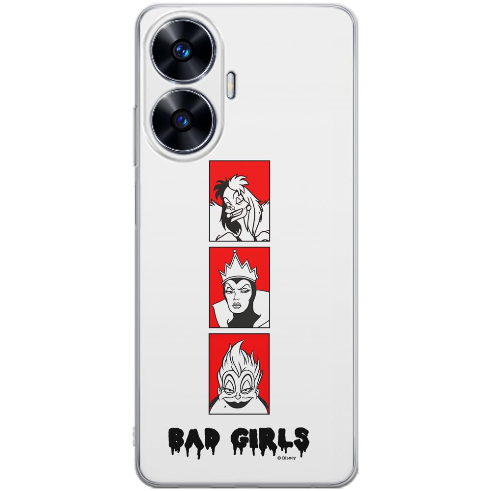 ERT GROUP mobile phone case for Realme C55 original and officially Licensed Disney pattern Disney Villains 001 optimally adapted to the shape of the mobile phone, case made of TPU